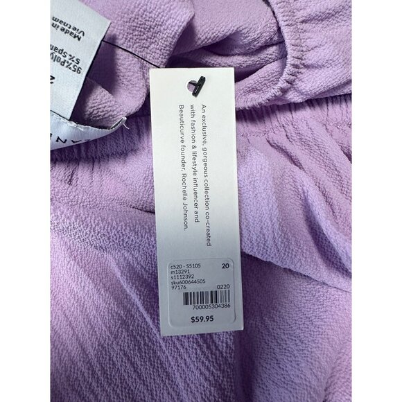 Beauticurve by Lane Bryant Long Sleeve Peplum Waist Crepe Blouse Size 20 - Picture 7 of 9